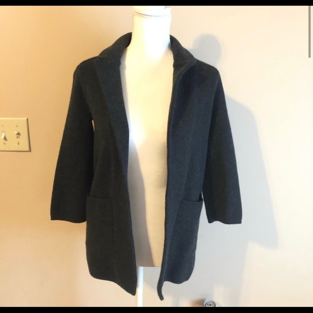 J. Crew Gray Blazer Sweater